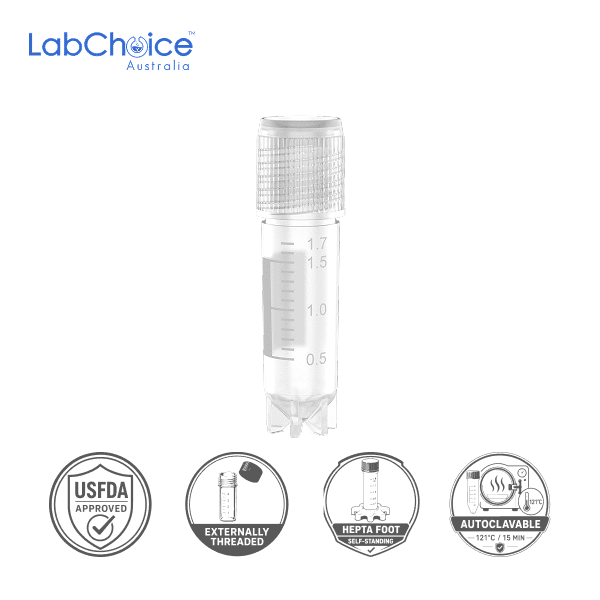 Cryogenic Tube Hepta Foot 1.8 ML LabChoice Australia 1 1