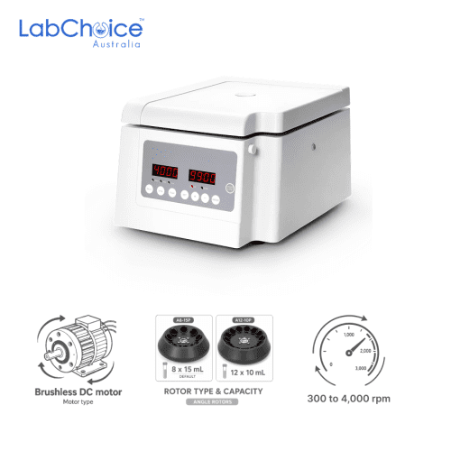 Low-Speed Clinical Centrifuge with Blood, Urine and Faecal Programs, up to 4,000 rpm