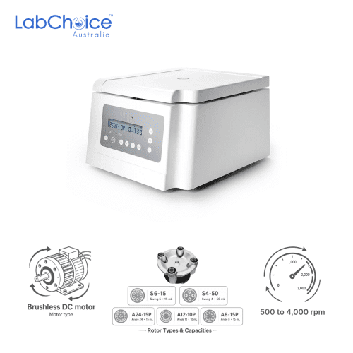 Low-Speed Clinical Centrifuge with Optional Rotors, up to 4,000 rpm